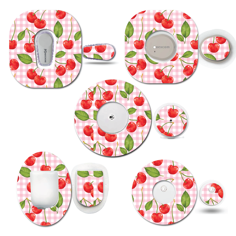 Cherries Coquette Plaid CGM Set