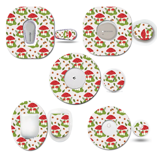 Cottage Core Mushroom CGM Set