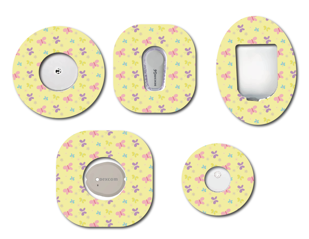Spring Butterflies CGM Patch