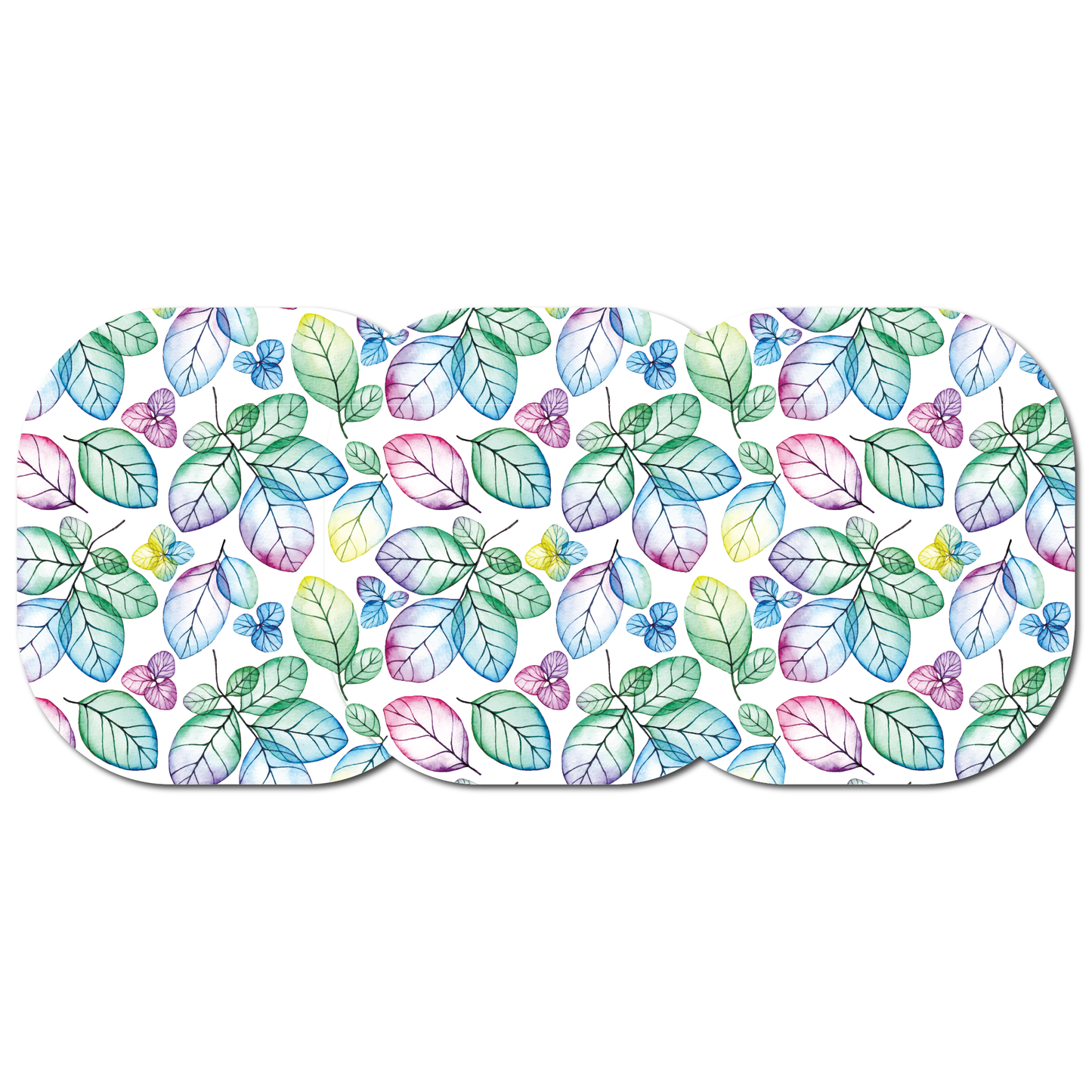 Hydrangea and Leaves 3 Pack CGM Patches