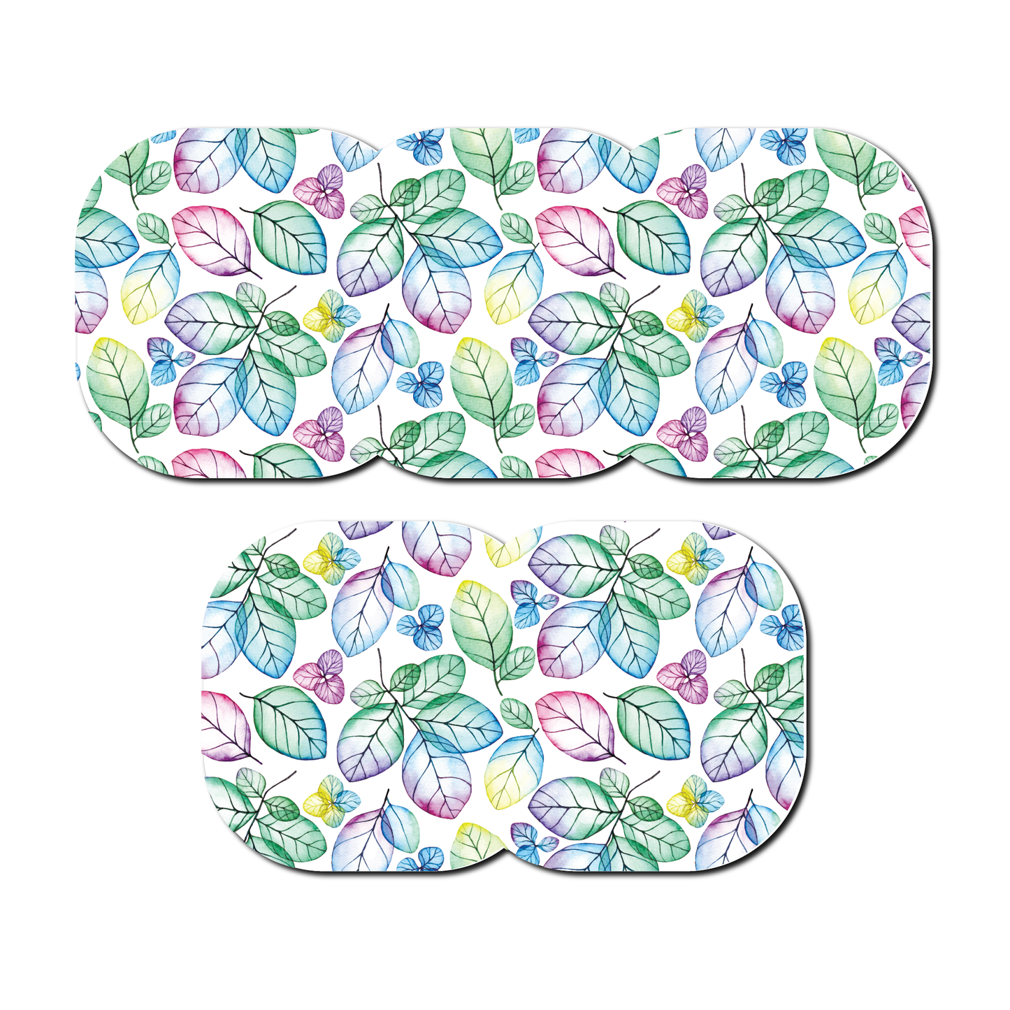 Hydrangea and Leaves 5 Pack CGM Patches