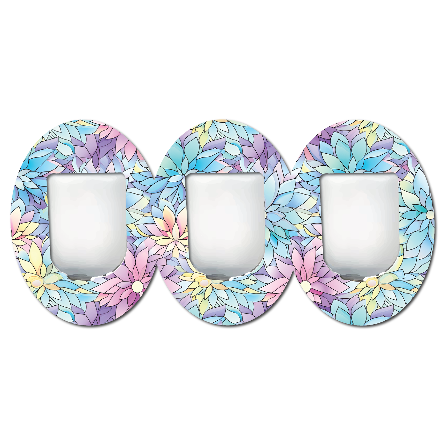 Stained Glass 3 Pack CGM Patches