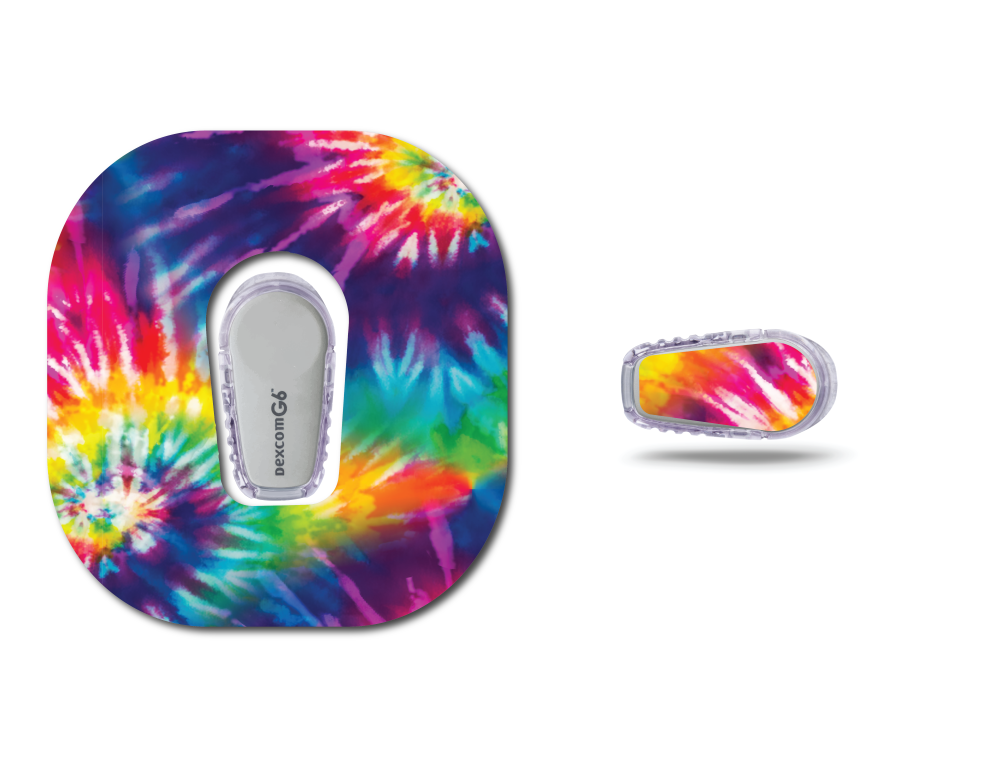 Tie Dye Continuous Glucose Monitor (CGM) Set