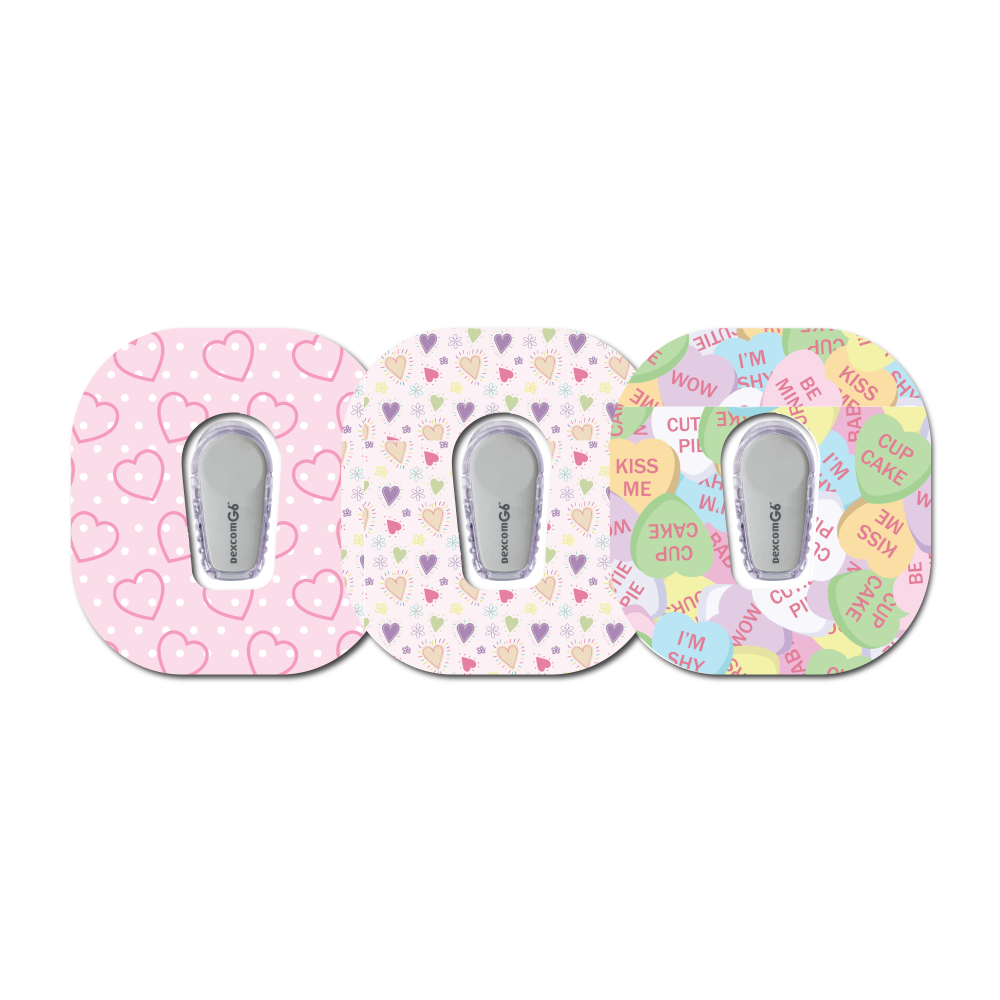 Hearts Collection Dexcom G6 Set of 3