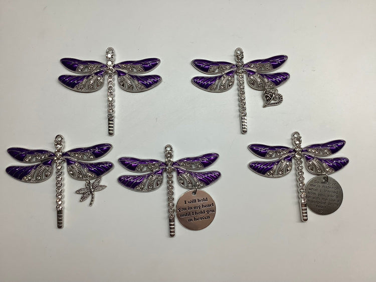 Purple Dragonfly Keepsake Pendant Collection
