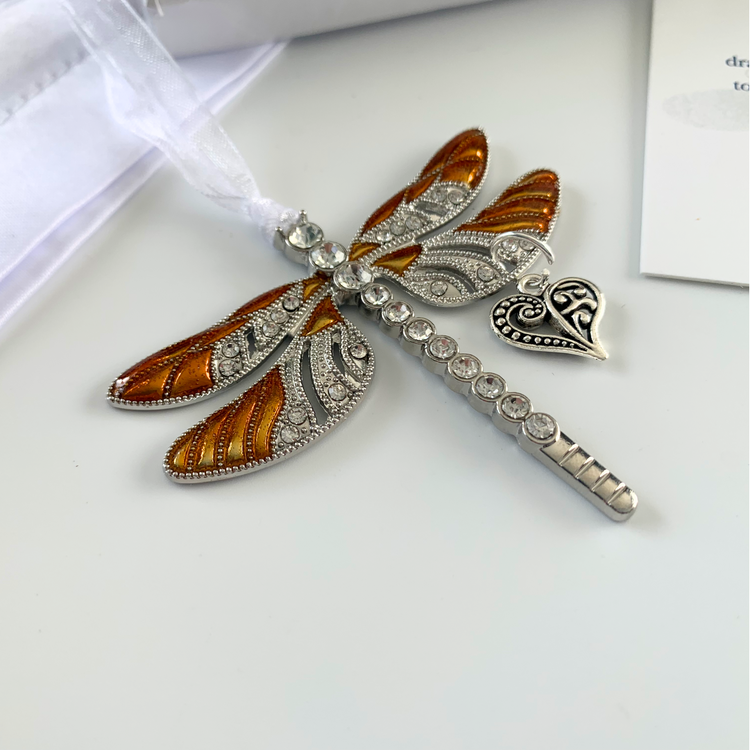 Copper Dragonfly Keepsake Pendant Collection