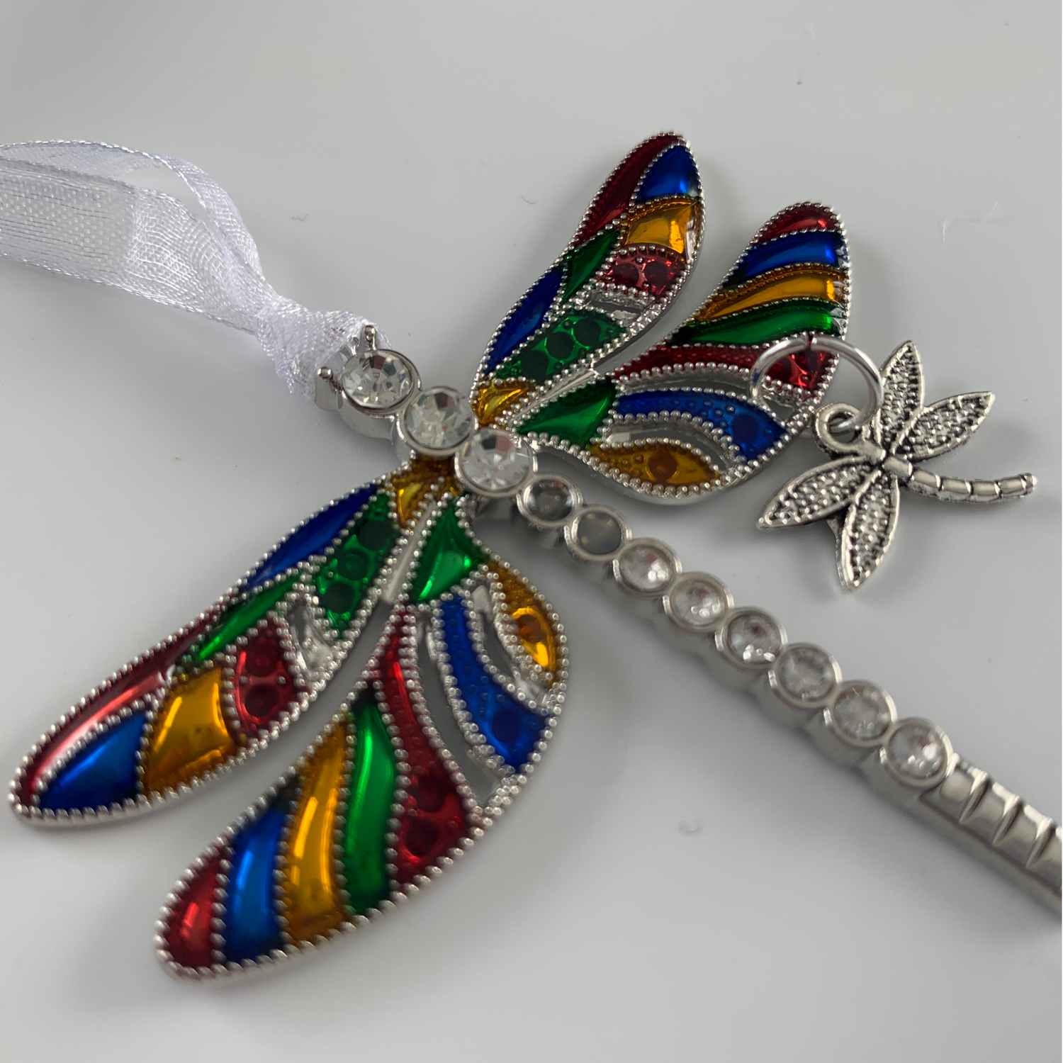 Rainbow Dragonfly Keepsake Pendant Collection