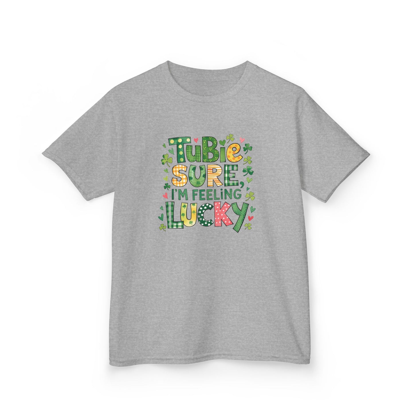 Tubie Sure  I'm Feeling Lucky St. Patrick's Day Shirt-Kids Tee