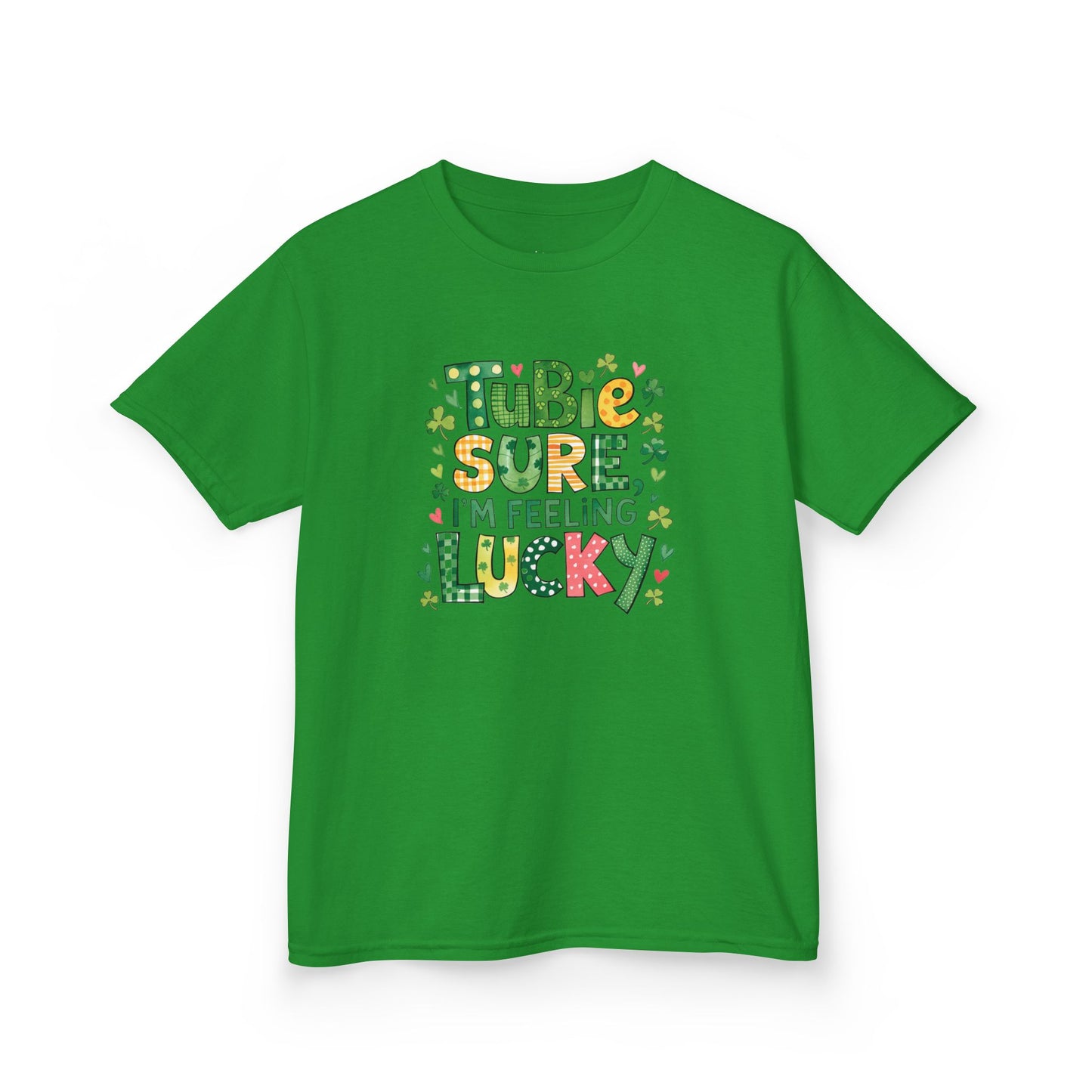 Tubie Sure  I'm Feeling Lucky St. Patrick's Day Shirt-Kids Tee