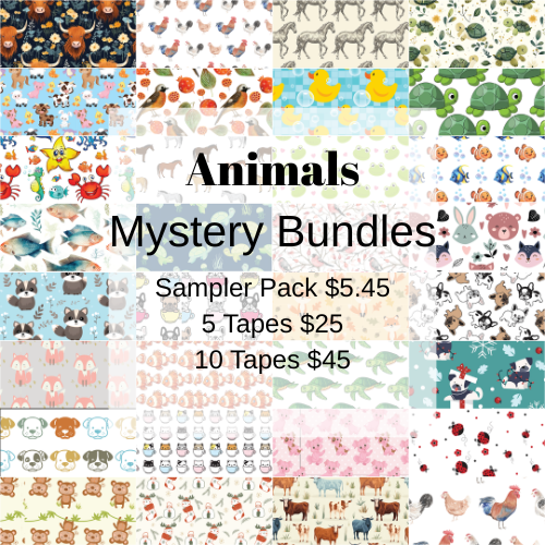 Animals Tubie Tape Mystery Bundle
