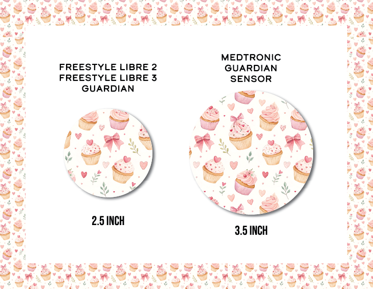 Cupcakes CGM Decorative Over Patch (No Hole)