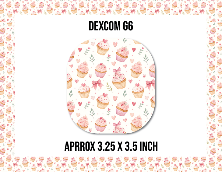 Cupcakes CGM Decorative Over Patch (No Hole)