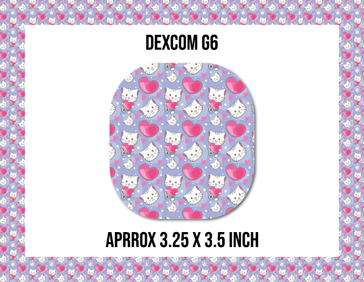 Kitten Love CGM Decorative Over Patch (No Hole)