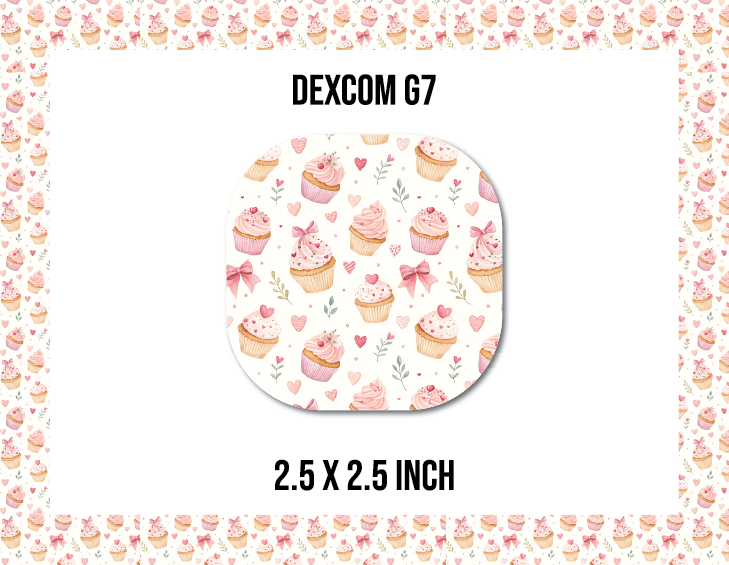 Cupcakes CGM Decorative Over Patch (No Hole)