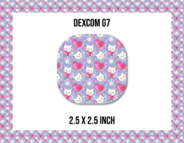 Kitten Love CGM Decorative Over Patch (No Hole)