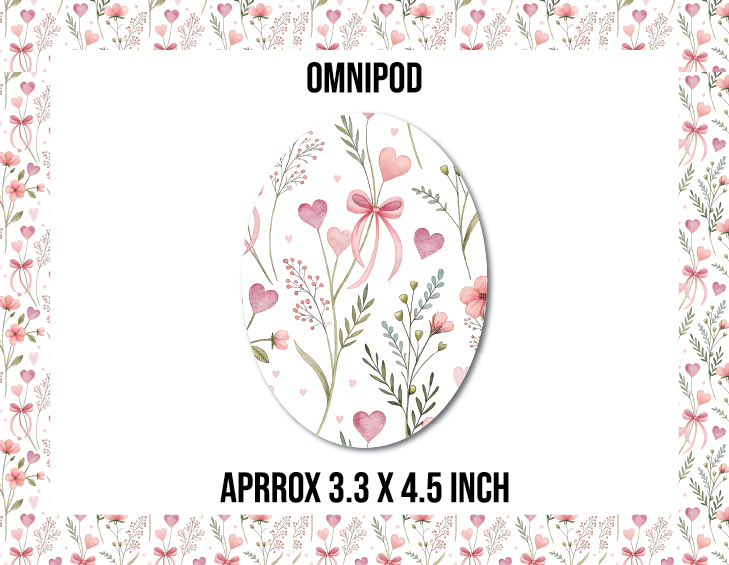 Floral Coquette CGM Decorative Over Patch (No Hole)