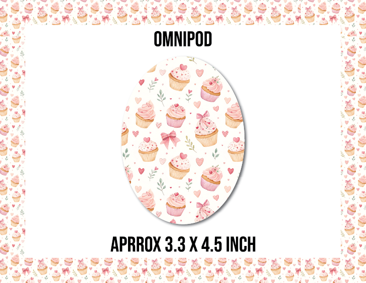 Cupcakes CGM Decorative Over Patch (No Hole)