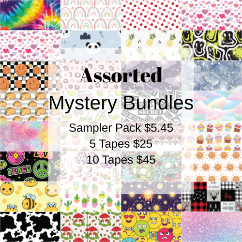 Assorted Boy Theme Tubie Tape Mystery Bundle