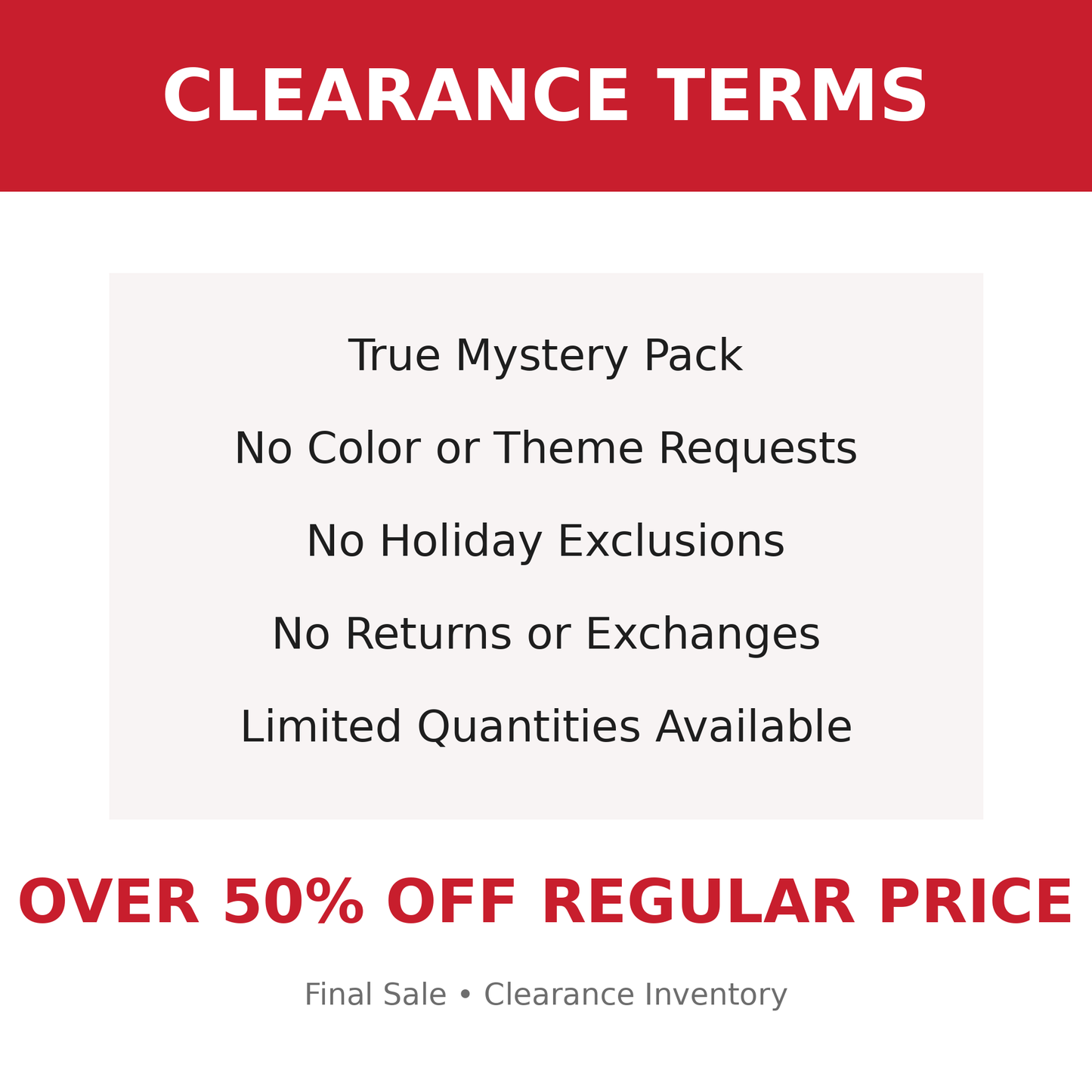 Mystery Clearance Tubie Tape Pack – Up to 60% Off (8 or 12 Pack)