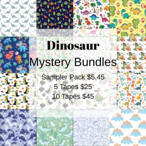 Dinosaur Tubie Tape Mystery Bundle
