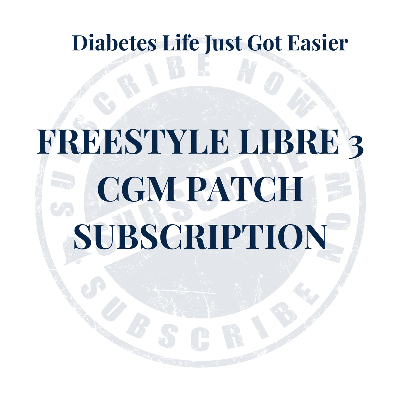 CGM Patch Monthly Subscription Free Style Libre 3
