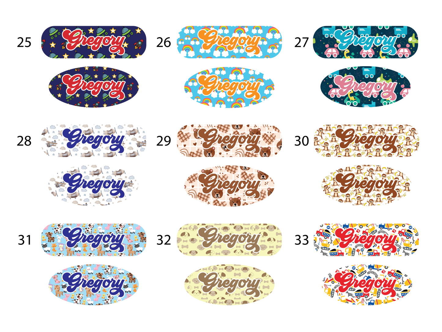 Boy Theme Infinity and Kangaroo Feeding Pump Decals