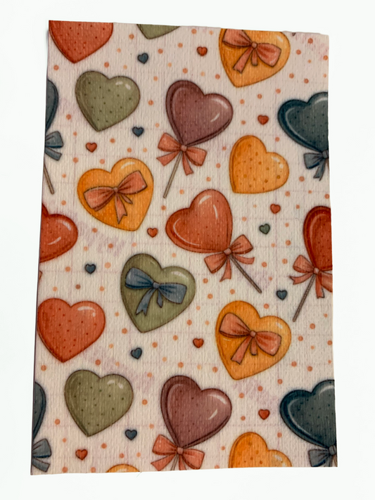 Colourful Heart Lollipops Tubie Tape