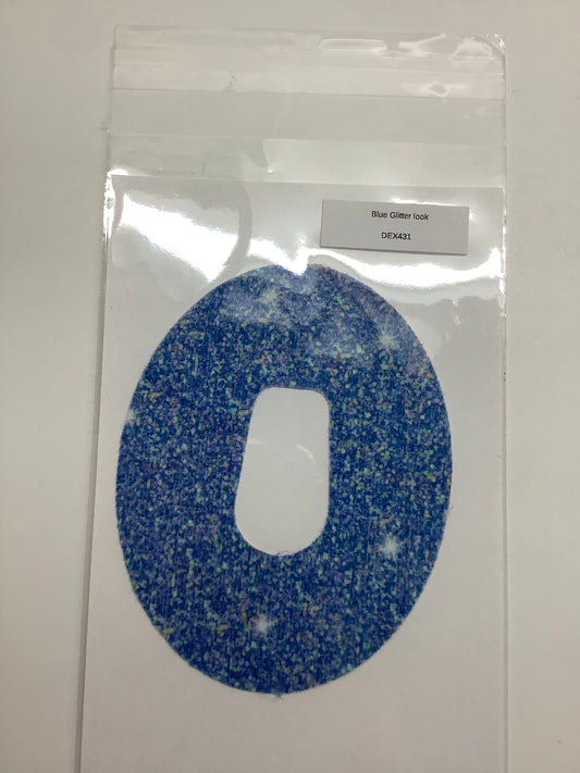 Clearance CGM Patch Dexcom G6 - Blue Glitter Look
