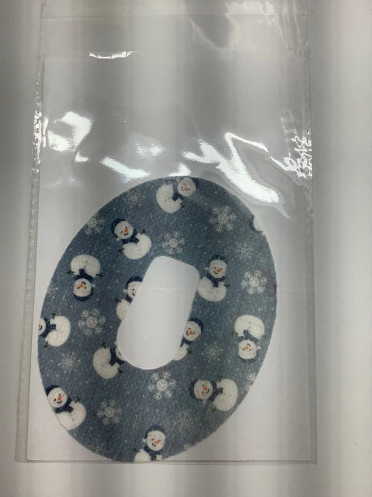 Clearance CGM Patch Dexcom G6 - Blue Snowmen