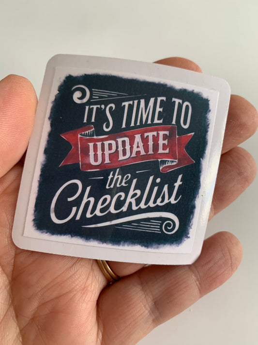It's Time to Update the List Sticker