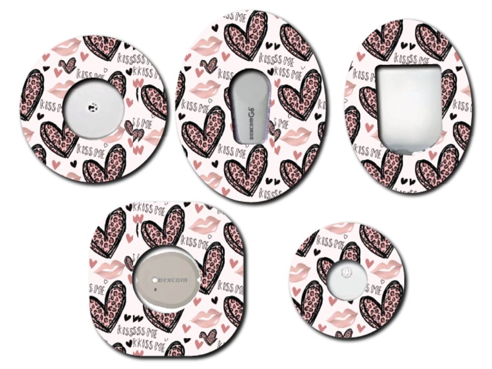 Leopard Hearts CGM Patch