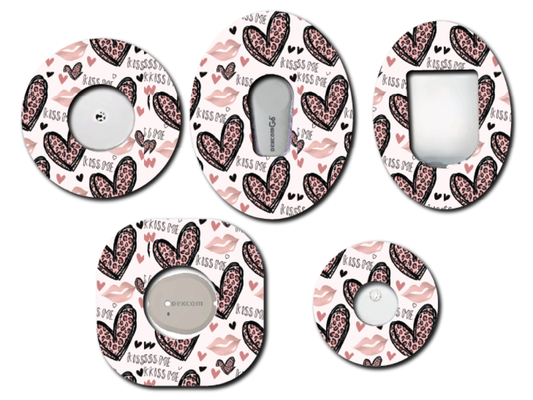 Leopard Hearts CGM Patch