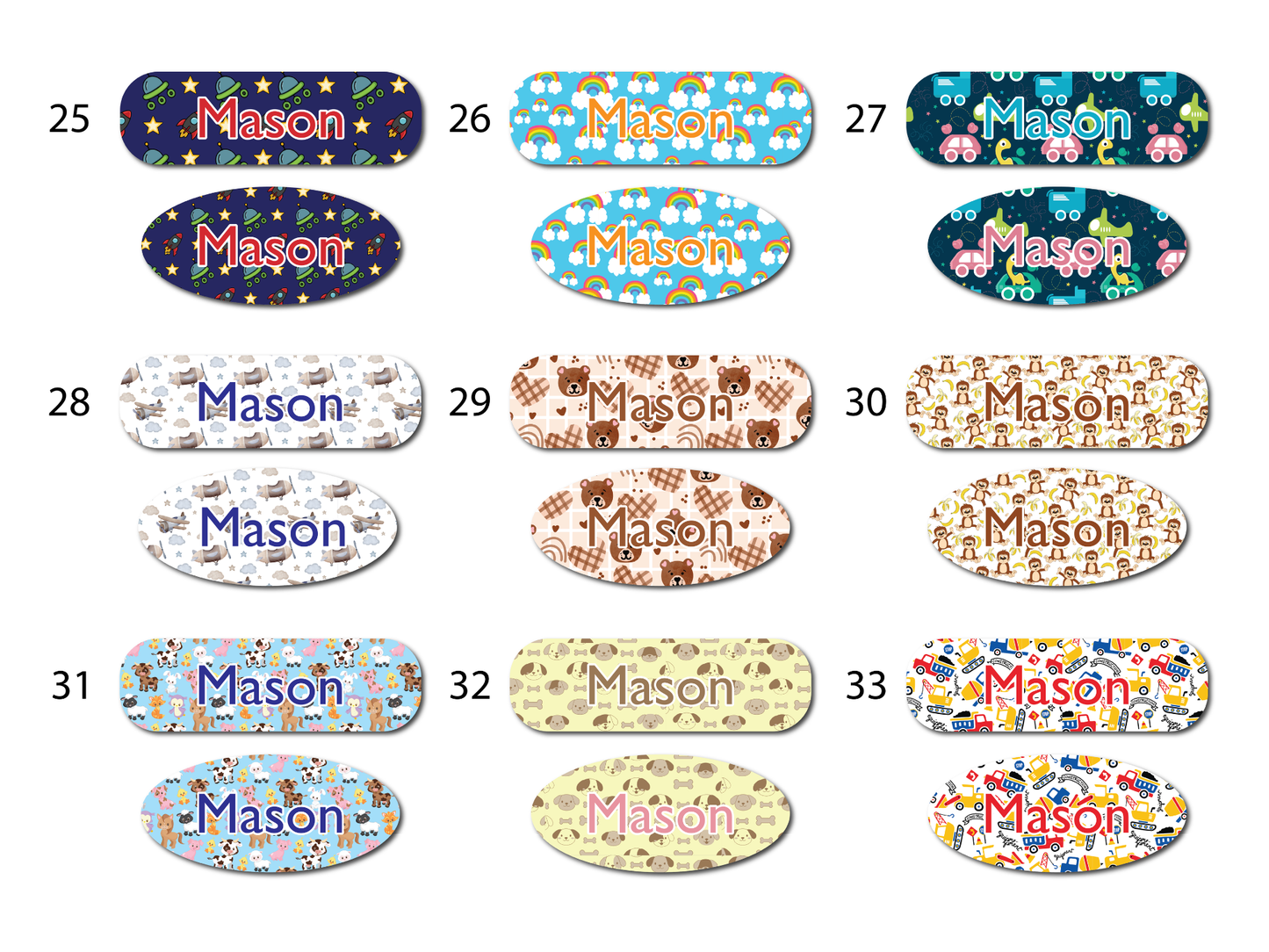 Boy Theme Infinity and Kangaroo Feeding Pump Decals