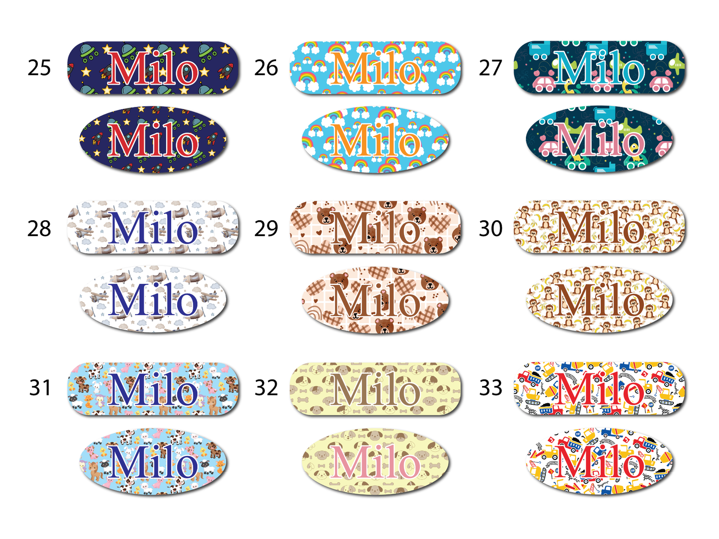 Boy Theme Infinity and Kangaroo Feeding Pump Decals