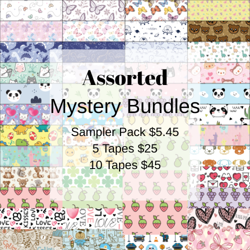 Assorted Girl Theme Tubie Tape Mystery Bundle
