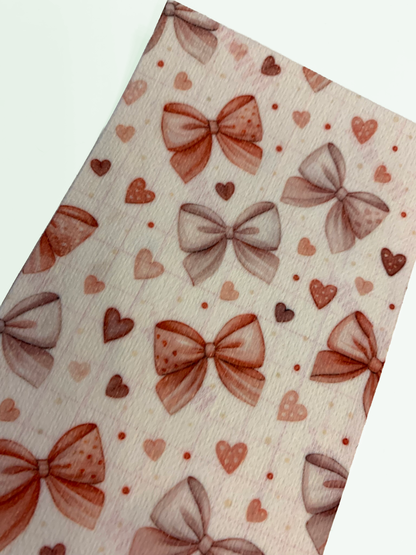Pink and Red Coquette Bows Tubie Tape
