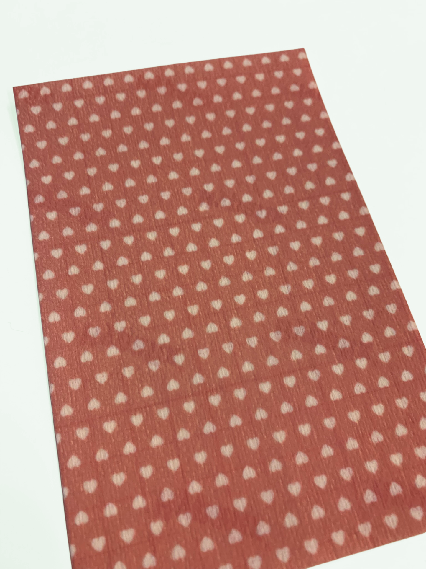 White Hearts on Pink Tubie Tape