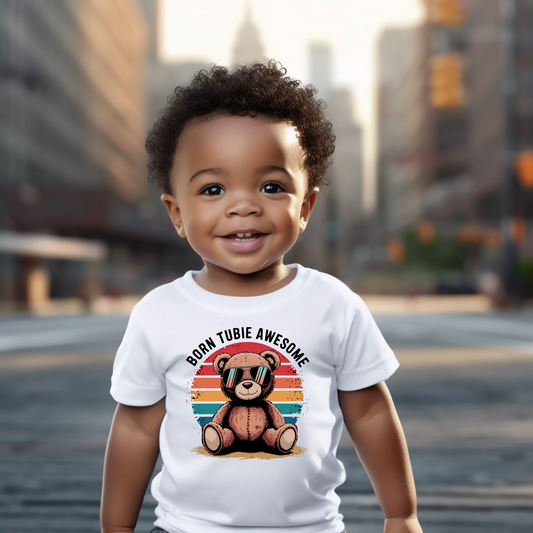 Born Tubie Aweseom Toddler Fine Jersey T-Shirt