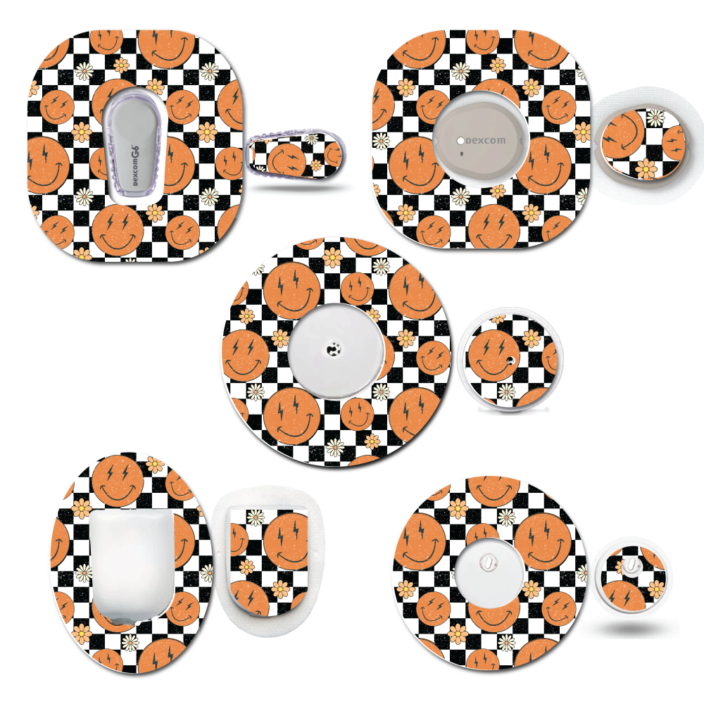 Checkered Smiles Retro CGM Set