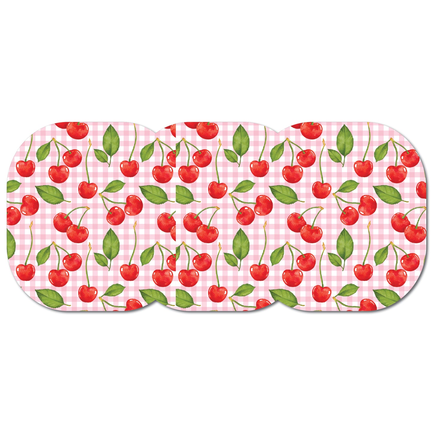 Cherry Plaid Coquette 3 Pack CGM Patches