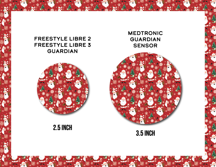 Classic Santa CGM Decorative Over Patch (No Hole)