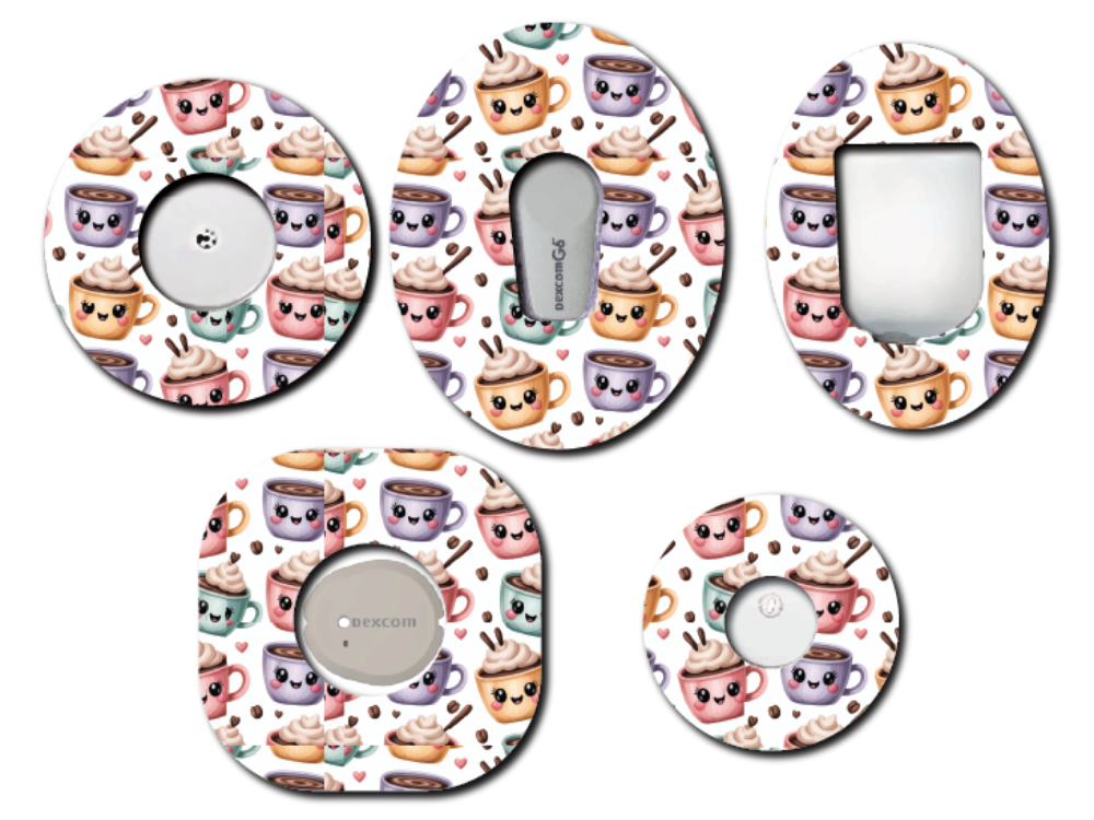 Coffee Kawaii CGM Patch