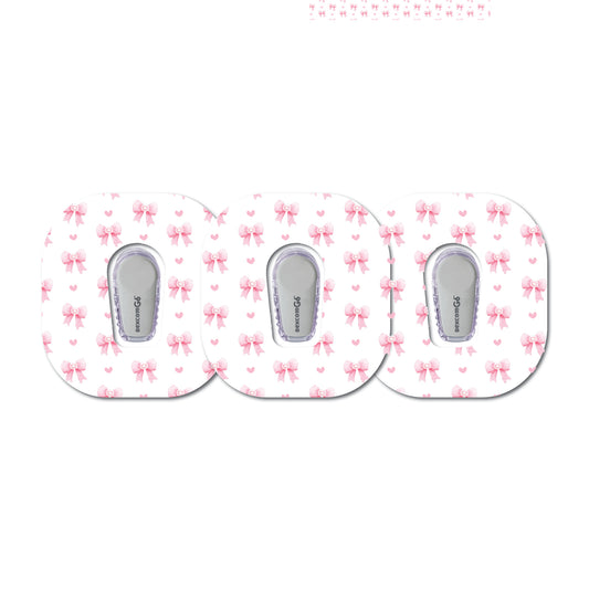 Coquette Bows 3 Pack CGM Patches