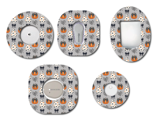 Coquette Ghosts Grey CGM Patch