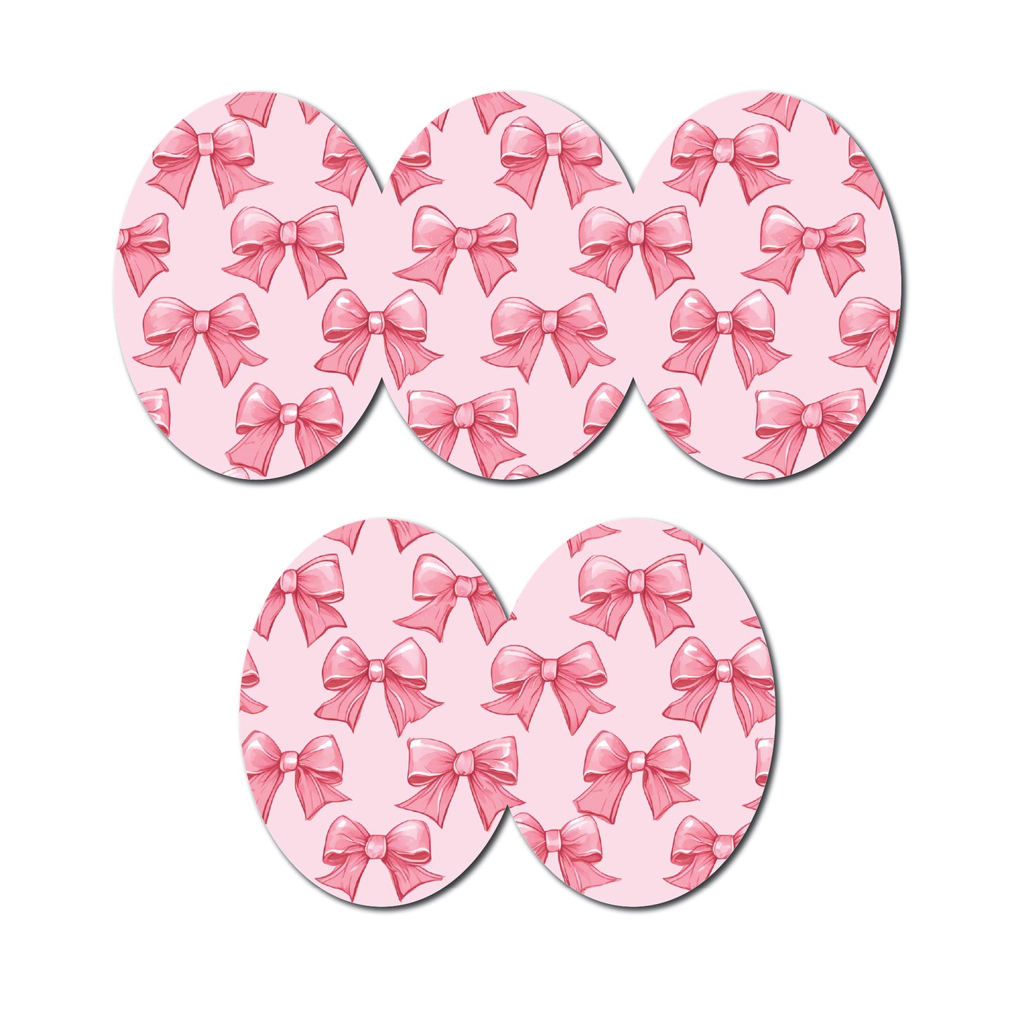 Pretty Coquette Bows 5 Pack CGM Patches