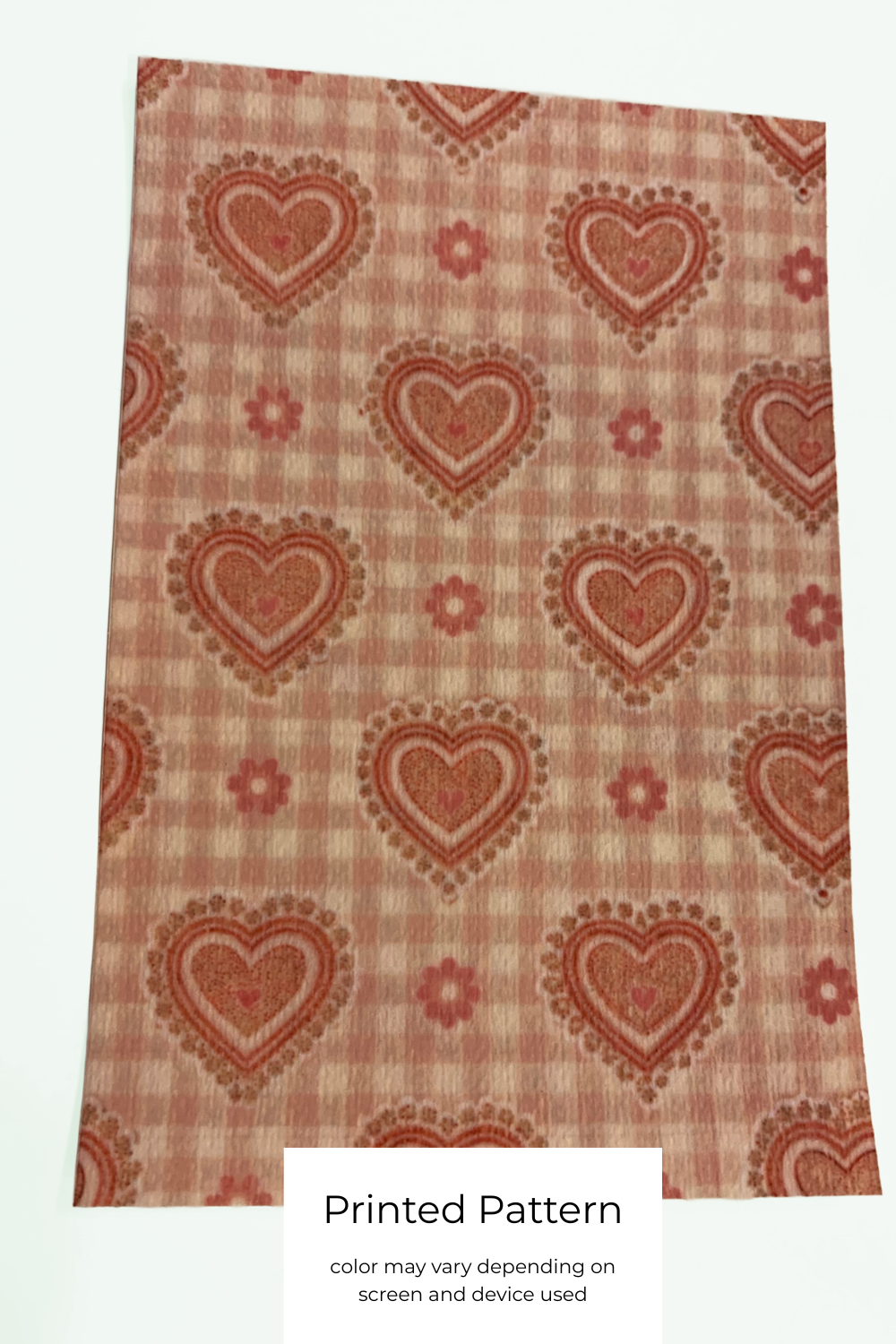 Gingham Hearts CGM Decorative Over Patch (No Hole)