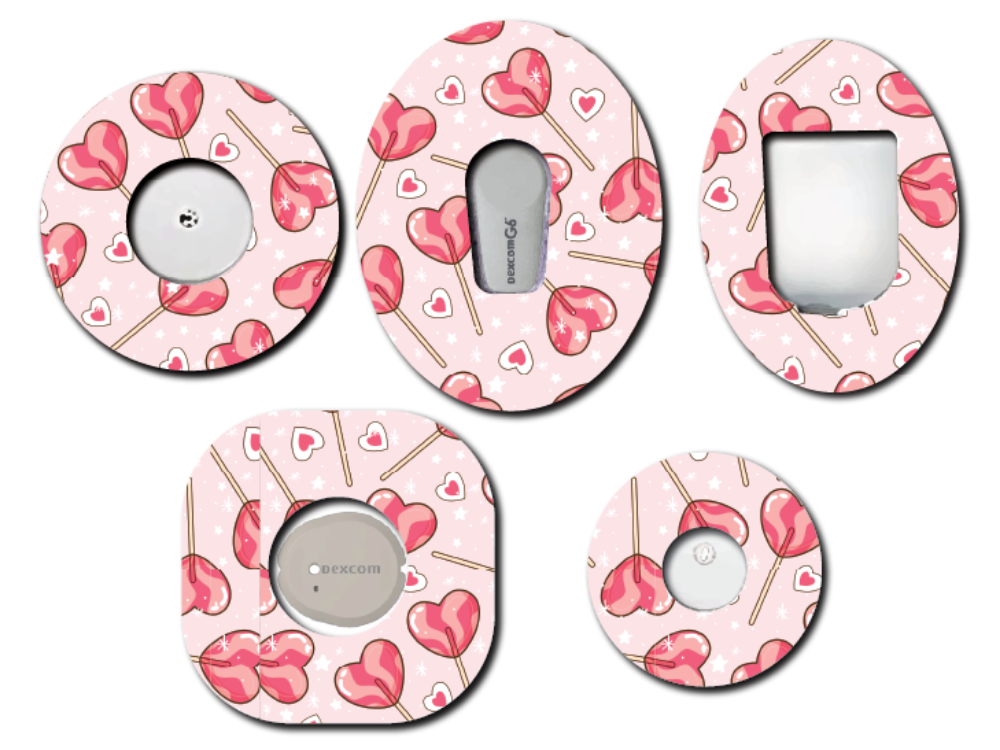 Heart Lollipops CGM Patch