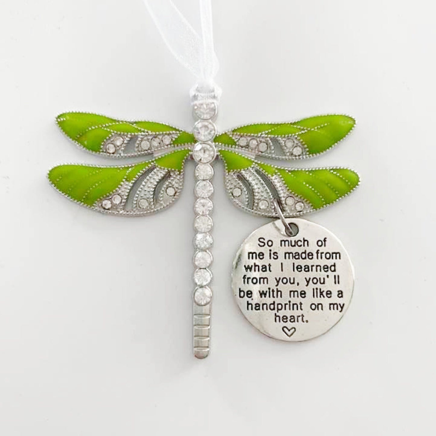 Dragonfly Memorial Pendant - Deluxe 7 colours to choose from Rear View Mirror Accessory, necklace