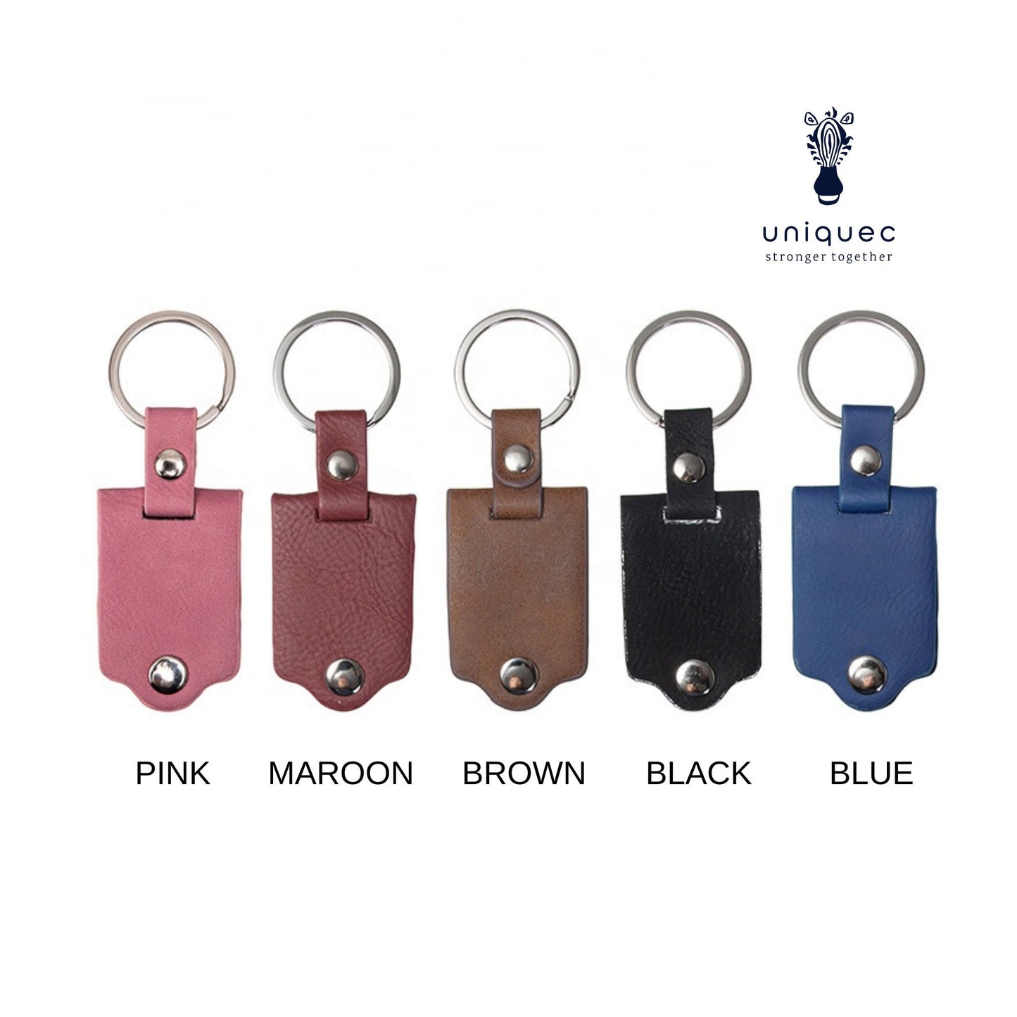 Custom Personalized Photo Keychain PU leather keychain