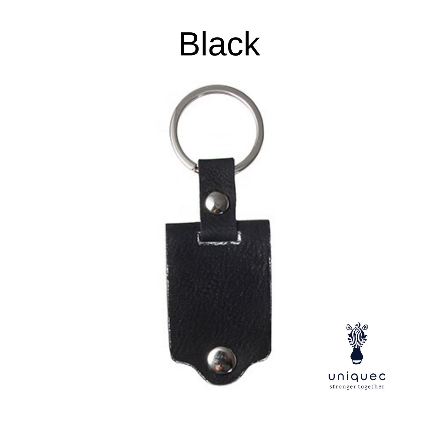 Custom Personalized Photo Keychain PU leather keychain